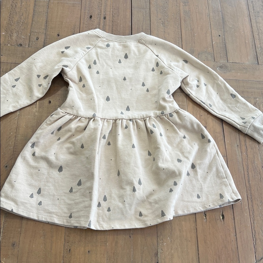 Rylee + Cru tree print raglan long sleeve dress Dress girls 2-3 years beige - Picture 7 of 7